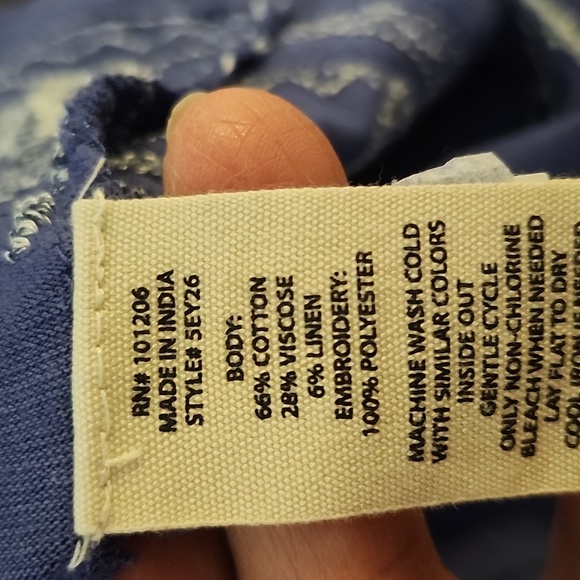 Soft Surroundings Katan Tunic Embroidery Open Front Boheimain - Picture 10 of 10